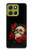 S3753 Dark Gothic Goth Skull Roses Hülle Schutzhülle Taschen für Motorola Moto G86