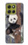 S3793 Cute Baby Panda Snow Painting Hülle Schutzhülle Taschen für Motorola Moto G86