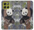 S3793 Cute Baby Panda Snow Painting Hülle Schutzhülle Taschen für Motorola Moto G86