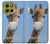 S3806 Funny Giraffe Hülle Schutzhülle Taschen für Motorola Moto G86