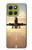 S3837 Airplane Take off Sunrise Hülle Schutzhülle Taschen für Motorola Moto G86