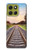 S3866 Railway Straight Train Track Hülle Schutzhülle Taschen für Motorola Moto G86