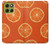S3946 Seamless Orange Pattern Hülle Schutzhülle Taschen für Motorola Moto G86