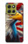 S3967 Bald Eagle American Flag Hülle Schutzhülle Taschen für Motorola Moto G86