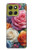 S3975 Colorful Roses Painting Hülle Schutzhülle Taschen für Motorola Moto G86