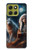 S3995 Grim Wolf Indian Girl Hülle Schutzhülle Taschen für Motorola Moto G86