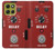 S4011 Red Guitar Analog Delay Graphic Hülle Schutzhülle Taschen für Motorola Moto G86