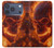 S4062 Fire Skull Hülle Schutzhülle Taschen für iPhone 17 Pro, 18 Pro