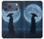 S4034 Samurai Moon Night Hülle Schutzhülle Taschen für iPhone 17 Pro Max, 18 Pro Max