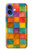 S4077 Water Color Painting Colorful Check Pattern Hülle Schutzhülle Taschen für iPhone 16