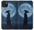 S4034 Samurai Moon Night Hülle Schutzhülle Taschen für iPhone 15 Plus