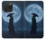 S4034 Samurai Moon Night Hülle Schutzhülle Taschen für iPhone 15 Pro
