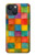 S4077 Water Color Painting Colorful Check Pattern Hülle Schutzhülle Taschen für iPhone 14