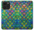 S4071 Colorful Mermaid Scale Hülle Schutzhülle Taschen für iPhone 14 Pro