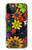 S4043 Colorful Flowers Cartoon Hülle Schutzhülle Taschen für iPhone 12 Pro Max