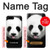S4049 Cute Panda Stick Out Tongue Hülle Schutzhülle Taschen für iPhone 7 Plus, iPhone 8 Plus