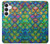 S4071 Colorful Mermaid Scale Hülle Schutzhülle Taschen für Samsung Galaxy S25 FE