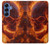 S4062 Fire Skull Hülle Schutzhülle Taschen für Samsung Galaxy S25