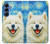 S4064 Smile Dog Van Gogh Starry Night Hülle Schutzhülle Taschen für Samsung Galaxy S25