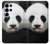 S4049 Cute Panda Stick Out Tongue Hülle Schutzhülle Taschen für Samsung Galaxy S25 Ultra