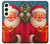 S4046 Happy Santa Hülle Schutzhülle Taschen für Samsung Galaxy S24 FE