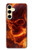 S4062 Fire Skull Hülle Schutzhülle Taschen für Samsung Galaxy S24 FE