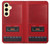 S4073 Vintage Red Cassette Player Graphic Hülle Schutzhülle Taschen für Samsung Galaxy S24 FE