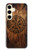 S4036 Viking Vegvisir Compass Wood Hülle Schutzhülle Taschen für Samsung Galaxy S24