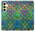 S4071 Colorful Mermaid Scale Hülle Schutzhülle Taschen für Samsung Galaxy S24