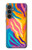 S4037 Colorful Zebra Pattern Hülle Schutzhülle Taschen für Samsung Galaxy S23 FE