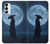 S4034 Samurai Moon Night Hülle Schutzhülle Taschen für Samsung Galaxy S23