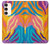 S4037 Colorful Zebra Pattern Hülle Schutzhülle Taschen für Samsung Galaxy S23 Plus
