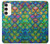 S4071 Colorful Mermaid Scale Hülle Schutzhülle Taschen für Samsung Galaxy S23 Plus