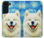 S4064 Smile Dog Van Gogh Starry Night Hülle Schutzhülle Taschen für Samsung Galaxy S22
