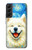 S4064 Smile Dog Van Gogh Starry Night Hülle Schutzhülle Taschen für Samsung Galaxy S22 Plus