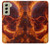 S4062 Fire Skull Hülle Schutzhülle Taschen für Samsung Galaxy S21 FE 5G