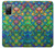S4071 Colorful Mermaid Scale Hülle Schutzhülle Taschen für Samsung Galaxy S20 FE