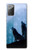 S4053 Two Wolves Couple Howling Forest Hülle Schutzhülle Taschen für Samsung Galaxy Note 20