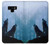 S4053 Two Wolves Couple Howling Forest Hülle Schutzhülle Taschen für Note 9 Samsung Galaxy Note9