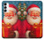 S4046 Happy Santa Hülle Schutzhülle Taschen für Samsung Galaxy A14 5G