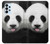 S4049 Cute Panda Stick Out Tongue Hülle Schutzhülle Taschen für Samsung Galaxy A23