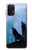 S4053 Two Wolves Couple Howling Forest Hülle Schutzhülle Taschen für Samsung Galaxy A32 5G