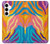 S4037 Colorful Zebra Pattern Hülle Schutzhülle Taschen für Samsung Galaxy A35 5G