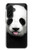 S4049 Cute Panda Stick Out Tongue Hülle Schutzhülle Taschen für Samsung Galaxy A36