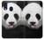 S4049 Cute Panda Stick Out Tongue Hülle Schutzhülle Taschen für Samsung Galaxy A40