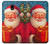 S4046 Happy Santa Hülle Schutzhülle Taschen für Samsung Galaxy J7 (2018), J7 Aero, J7 Top, J7 Aura, J7 Crown, J7 Refine, J7 Eon, J7 V 2nd Gen, J7 Star