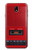 S4073 Vintage Red Cassette Player Graphic Hülle Schutzhülle Taschen für Samsung Galaxy J7 (2018), J7 Aero, J7 Top, J7 Aura, J7 Crown, J7 Refine, J7 Eon, J7 V 2nd Gen, J7 Star
