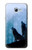 S4053 Two Wolves Couple Howling Forest Hülle Schutzhülle Taschen für Samsung Galaxy A5 (2017)
