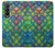 S4071 Colorful Mermaid Scale Hülle Schutzhülle Taschen für Samsung Galaxy Z Fold 3 5G