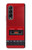 S4073 Vintage Red Cassette Player Graphic Hülle Schutzhülle Taschen für Samsung Galaxy Z Fold 3 5G
